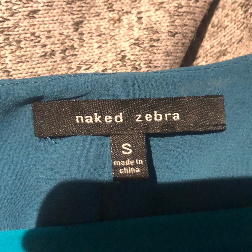 Turquoise Ruffled Top - Picture 2 of 4